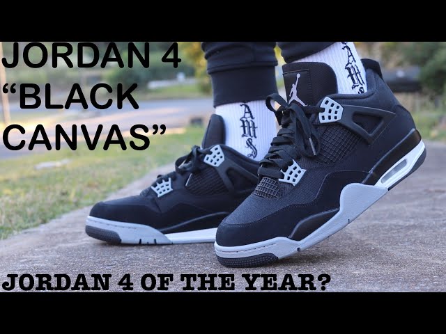 AIR JORDAN 4 “BLACK CANVAS” REVIEW AND ON FEET! BEST OF 2022? 