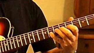 Video thumbnail of "Six Days / Jesse Ed Davis Guitar lesson"