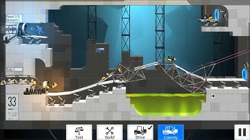 Bridge Constructor Portal Level 33 Walkthrough