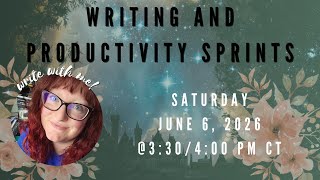 Write With Me! | Writing & Productivity Sprints (jun 6 @ 3:30/4:00PM CT)