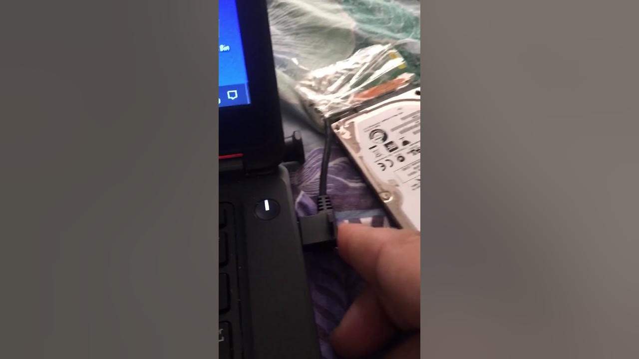 How to connect external hard drive for checking. YouTube