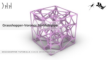 Grasshopper Voronoi 3d+Multipipe