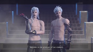 NieR:Automata Route A(2B): Chapter 5-End- City Ruins-Underground Cave/Boss: Eve