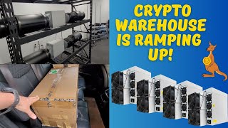 Ramping up the Crypto Warehouse - L7s arrived L9s on the way 💪 #crypto #btc #dogecoin #cryptomining
