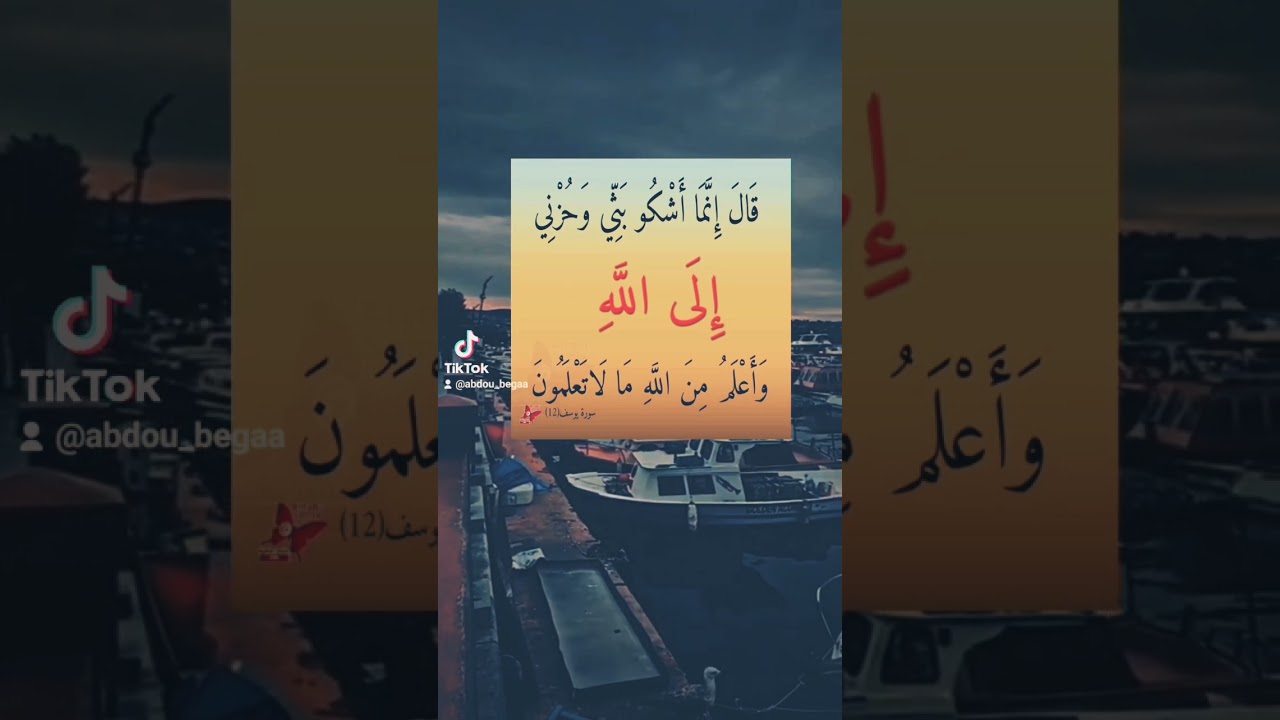قال انما اشكو بثي وحزني الى الله حمزة بوديب 💜