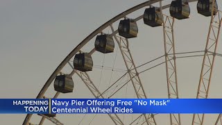Smiling Faces Get Free Rides on Centennial Wheel At Navy Pier Monday