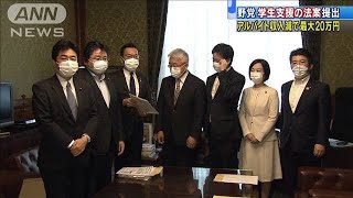 授業料半額や最大20万円支給　野党が学生支援法案(20/05/11)