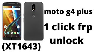 Moto G4Plus  Frp Bypass  With 1 click Simple Method #FrpbypassMoto Google account bypass