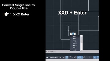 How to Convert Single line to Double line in AutoCad