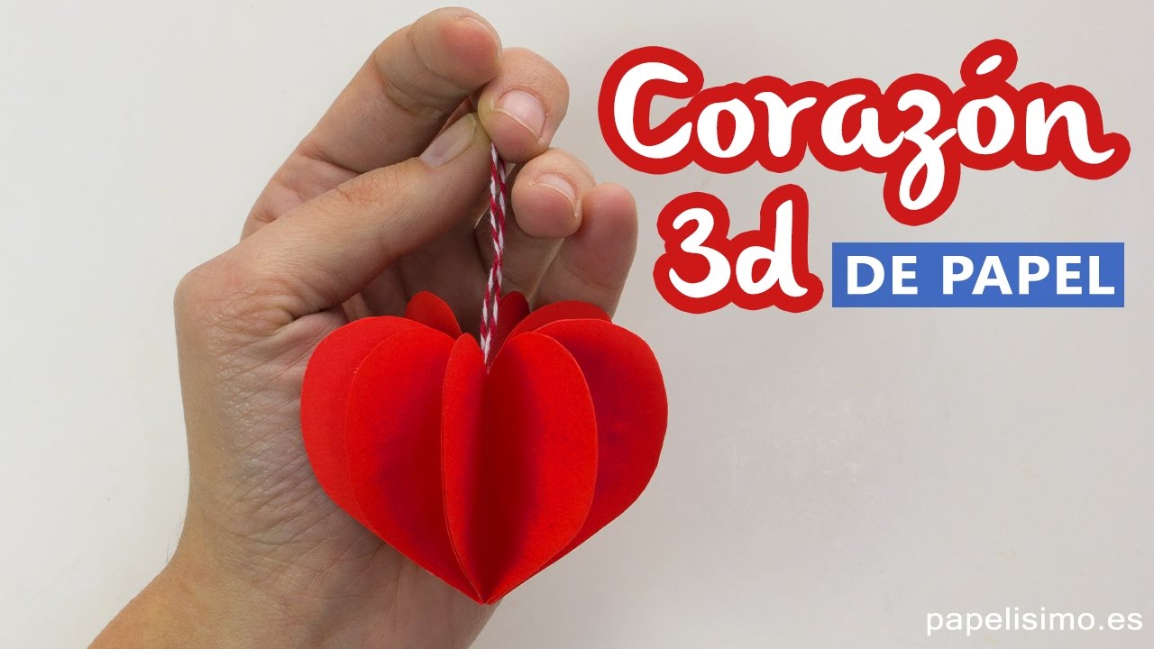 Corazones papel - Paper hearts - YouTube