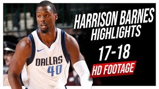 Mavericks SF Harrison Barnes 2017-2018 Season Highlights ᴴᴰ