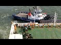 SHIPSPOTTING 2021// SHIP INCIDENT- TUGBOAT TOWING ROPE BROKEN( Danger in towing a ship)