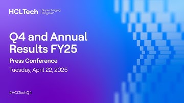 HCLTech Q4 and FY25 Annual Results Press Conference | #HCLTechQ4