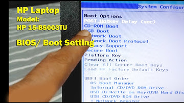 How To BIOS/Boot Menu Setting on HP Laptop: HP 15-bs003tu