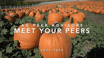 Meet your AG Peer Advisors (2021-2022)