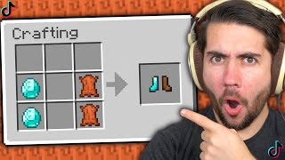 Trying Viral Tik Tok Minecraft Hacks to see if they work