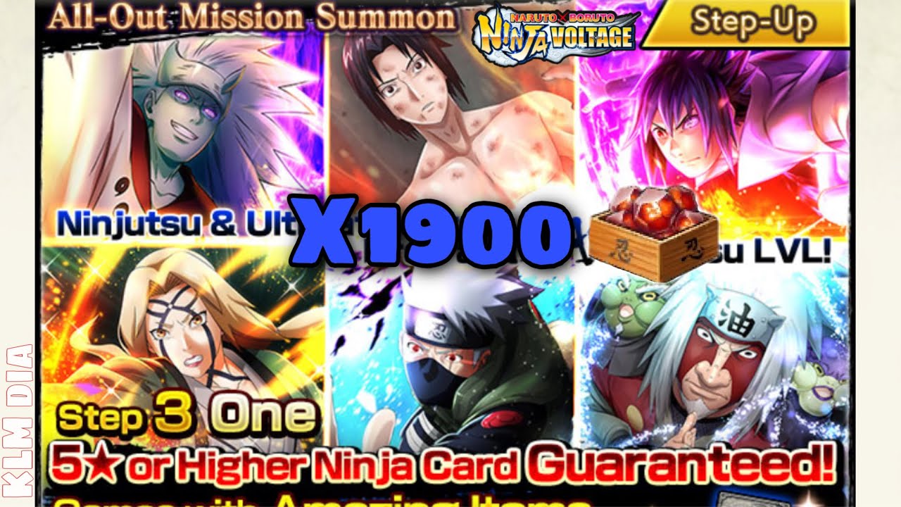All-Out Mission Summons 🔥1900 Shinobites🔥 [Naruto X Boruto Ninja Voltage]