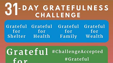 31 Days of Gratefulness Challenge messages from Pa...