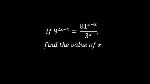 If 9^(2x -1) = 81^(x - 2) divide 3^x, find the value of x