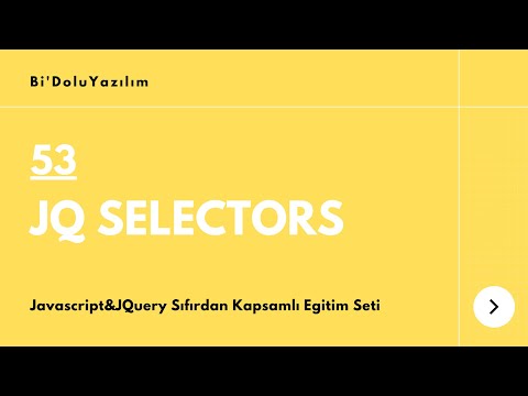 Video: Atribut seçici jQuery nədir?