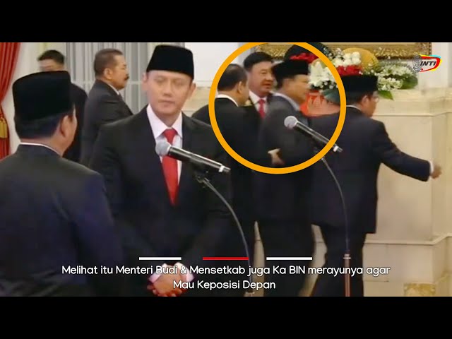Diberi Presiden Jokowi Baris Depan, Pak Prabowo Segan Menteri2 Gak Nyangka SMP DIRAYU RAME2 Biar Mau class=
