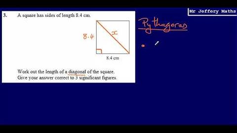 Pythagoras (GCSE Maths - Edexcel Practice Tests Set 2 - 2H - Question 3)