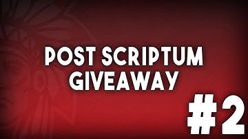 Post Scriptum Giveaway #2