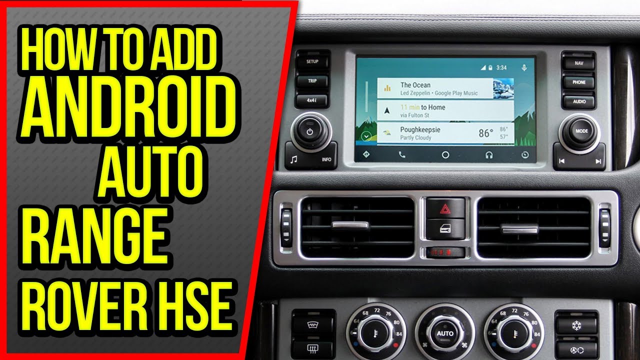 How To Add Android Auto Land Rover Range Rover L322 2005-2009 NavTool Video Interface Apple