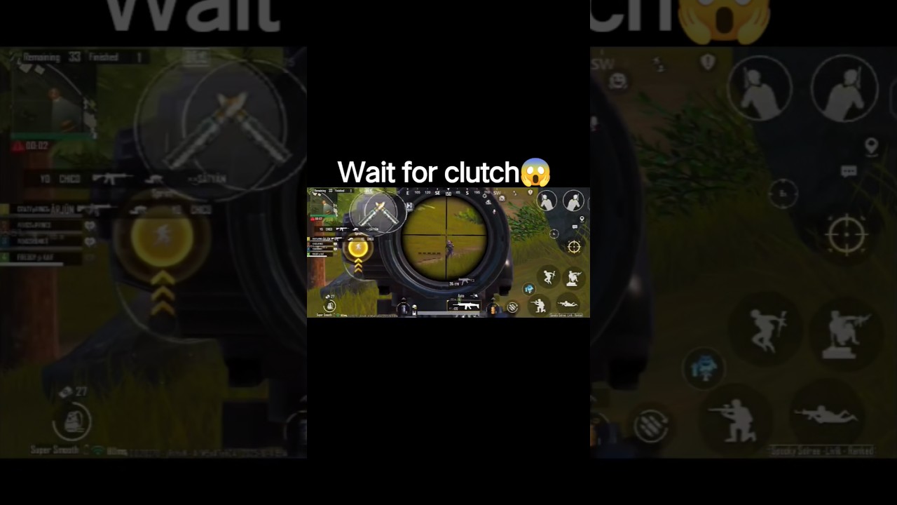 wait for end😱!wait for clutch😱!amazingclutch!amazinggameplay!