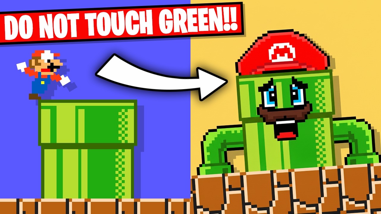 Mario, but YOU can't touch the color Green?! - BTG Reacts to funny Mario videos