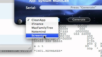  Screenium Keycode generator for mac! 