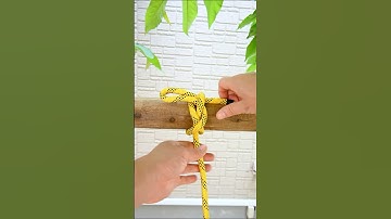 Tie This Knot in Seconds!   #knots #survivalskills #campinggear #diyprojects #outdoortips