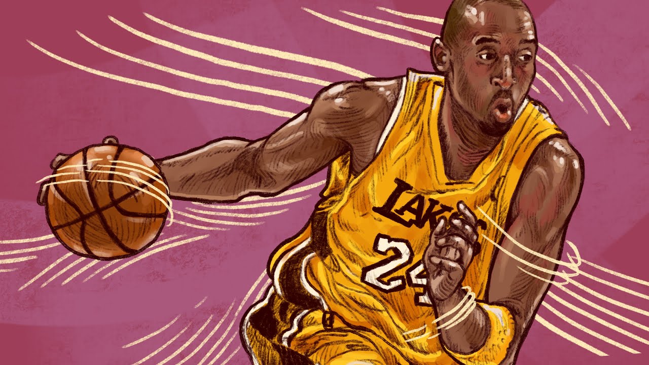 Kobe Bryant Tribute Portrait (Art Creation Timelapse) - YouTube