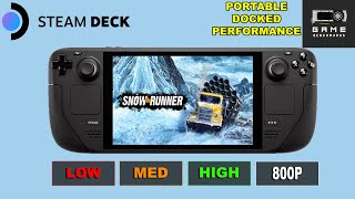 STEAM DECK | SnowRunner | 800P Low - High & Optimal Settings 2023