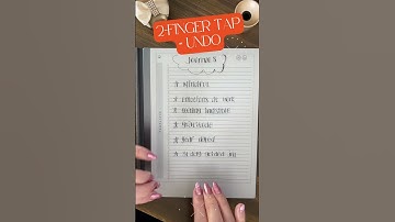 Time Saving Gestures | TWO FINGER TAP #remarkable2 #notetakingtips
