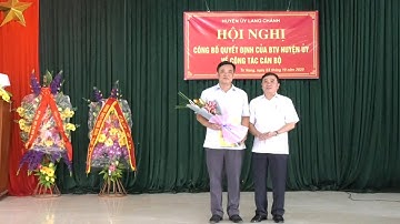 Công bố quyết định của Ban Thường vụ Huyện uỷ về công tác cán bộ