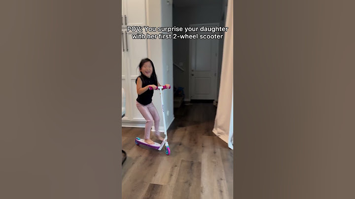 POV: You surprise your daughter with her first 2-wheel scooter