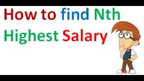 how to find Nth highest salary | SQL Query interview Questions