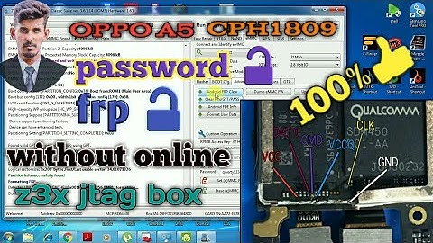 Oppo A5 (CPH1809) Password and FRP remove |oppo a5 unlock |Z3X EASY JTAG PLUS TUTORIAL