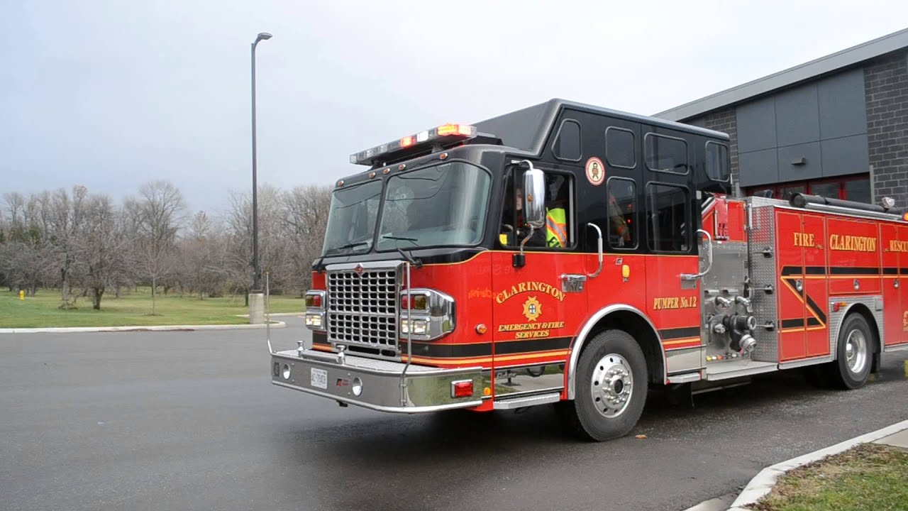 Clarington Emergency and Fire Services Pumper 12 Responding YouTube