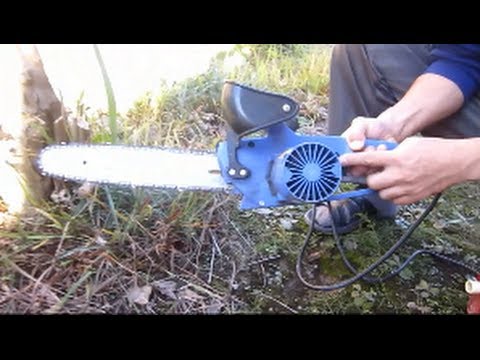 電動チェーンソーの使い方と刃の研ぎ方 Youtube