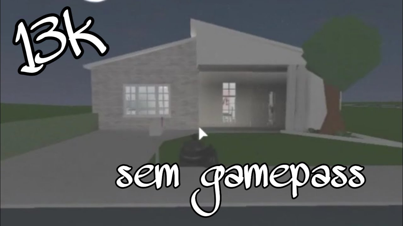 Casa Barata Sem Gamepass De Andar Bloxburg Gaby Leca Youtube - como fazer uma casa no bloxburg roblox youtube