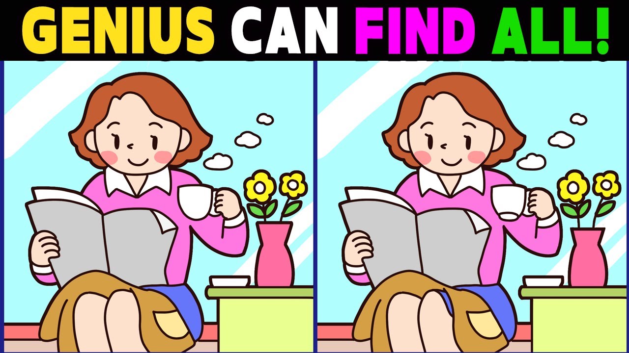 Spot The Difference: Only Genius Find Differences! Find 3 Differences! 【😀Normal】 