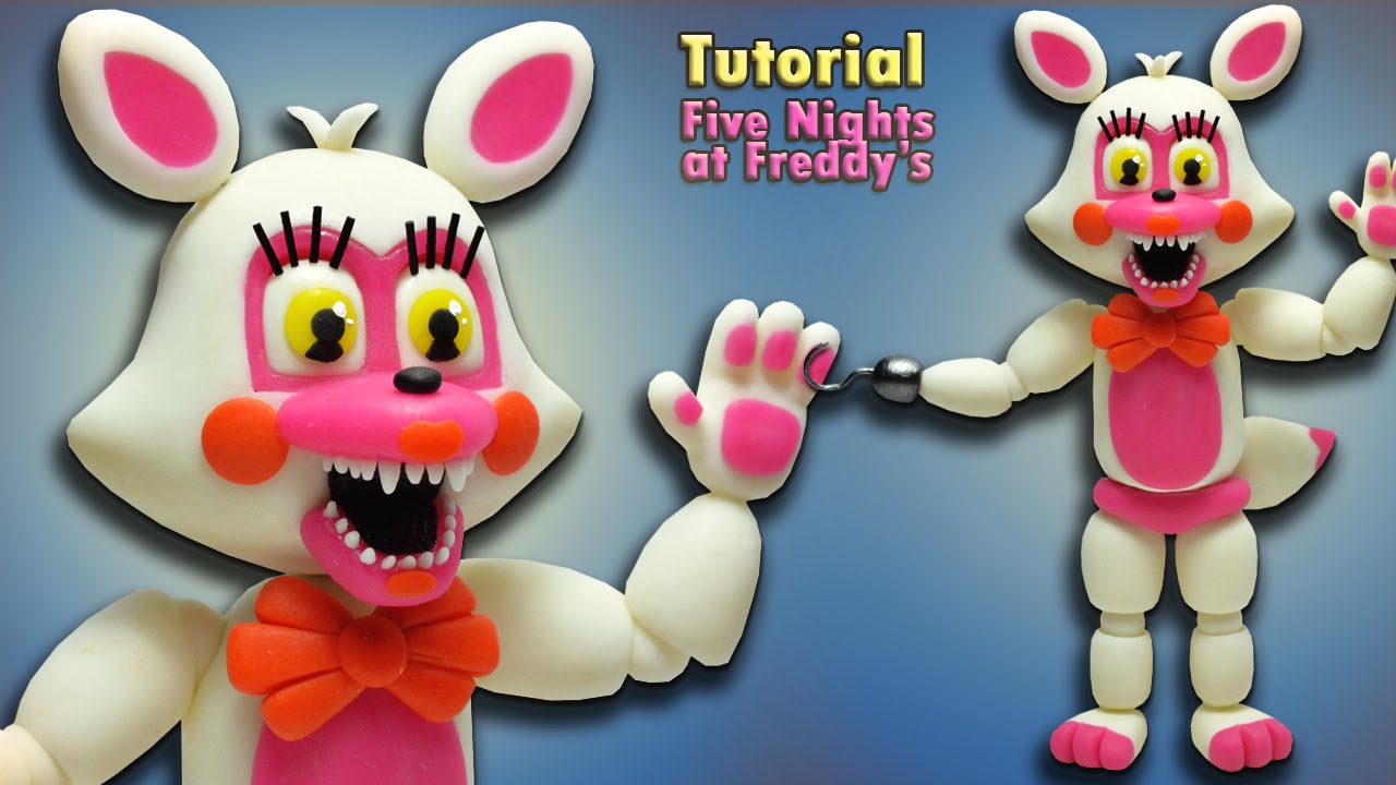 Fnaf World Adventure Funtime Foxy Toy Foxy Tutorial Polymer Clay Porcelana Fria Reupload - fnaf world adventure funtime foxy