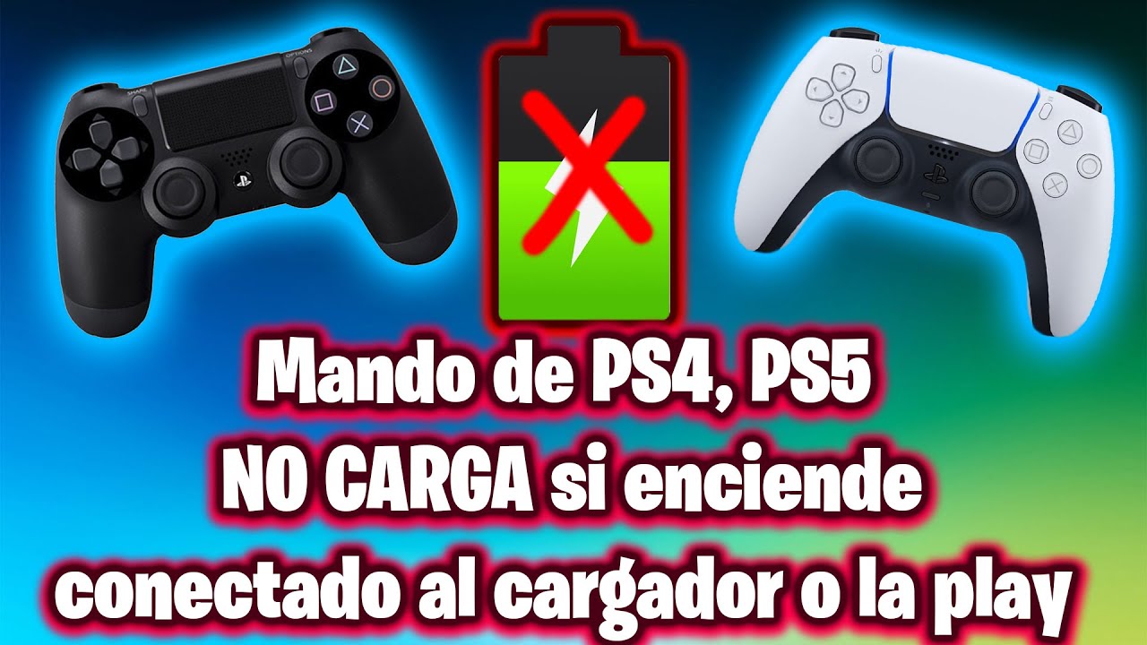 Solución Mando de PS4, PS5 No Carga pero sí enciende conectado al cargador  o a la play - YouTube