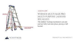 Werner Recalls 20’ and 24’ Multi-Max Pro Multi-Purpose Ladders
