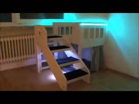 Innenbalkon hochbett youtube Hochbett selber bauen