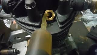 Compression ratio measuring and calculating on the JAP 250 engine.
