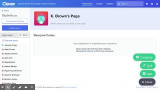 How to add a Category and a Nearpod Code to Clever