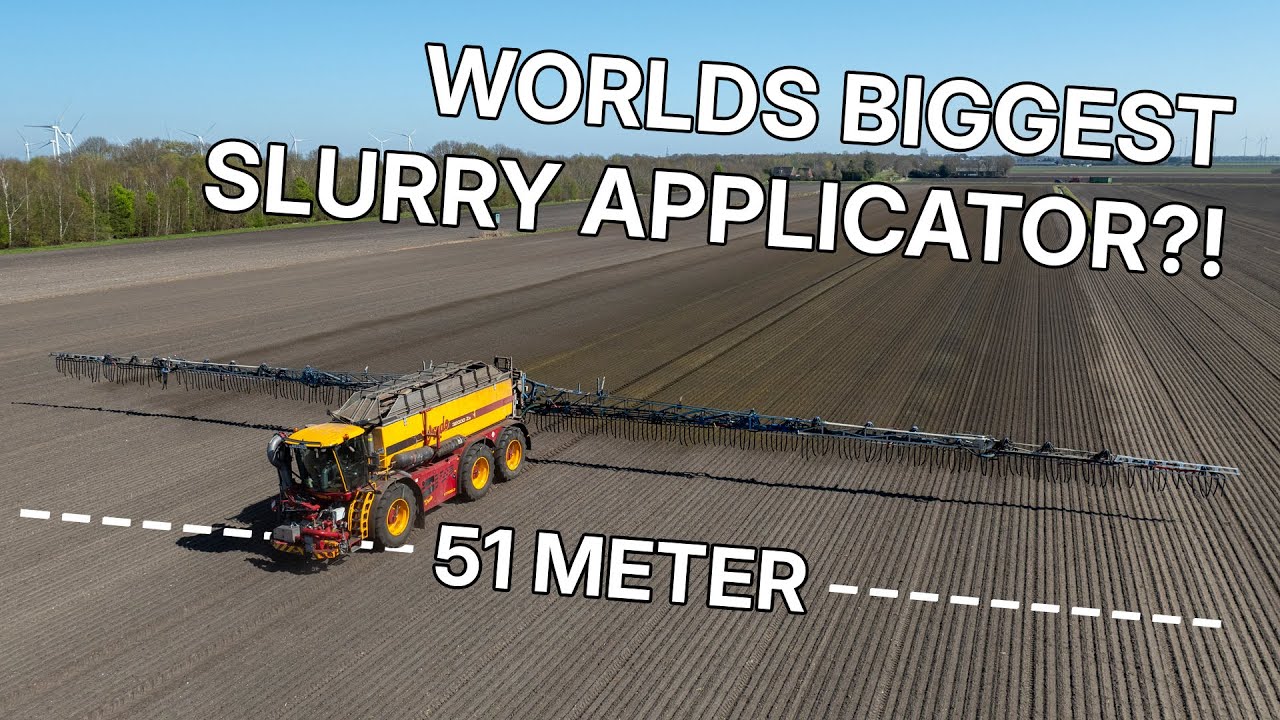Worlds biggest slurry applicator?! | Vredo with 51m boom | Spring action | Landbouwbedrijf Buijs